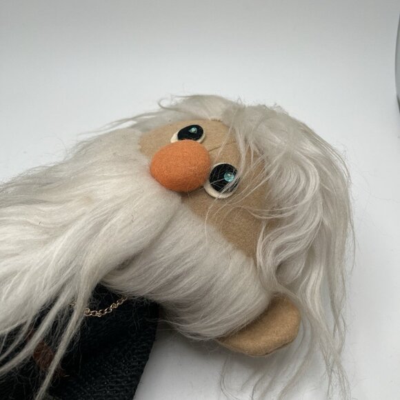 Vintage 60s Gunderful Creation Wizard Dwarf Plush Weighed Doll Japan 9” Gund - Picture 8 of 10